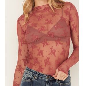 FREE PEOPLE WOMEN'S LADY LUX LAYERING TOP Rose